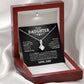 To My Daughter "Never Forget I Love You" Necklace