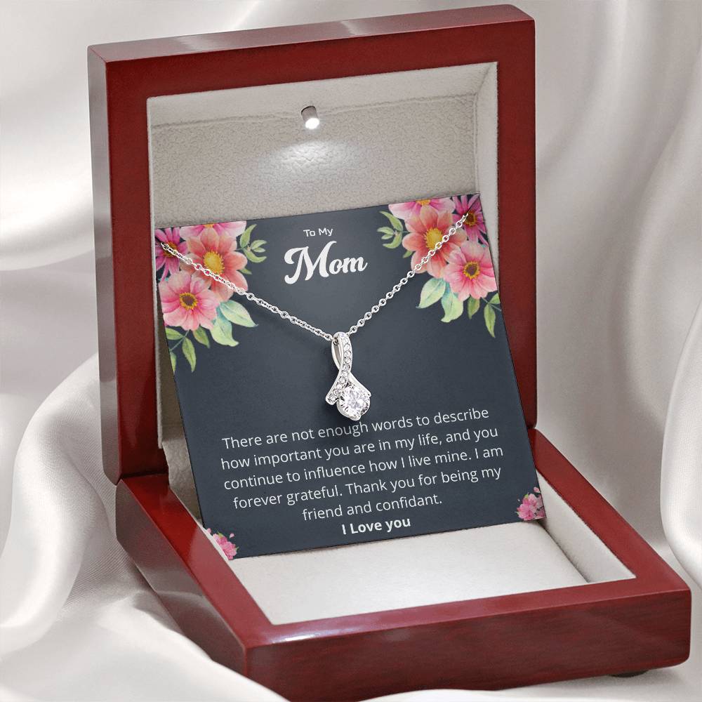 Gift For Mom "I Am Forever Grateful" Necklace