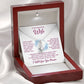 To My Beautiful Wife "Feel My Love" Necklace