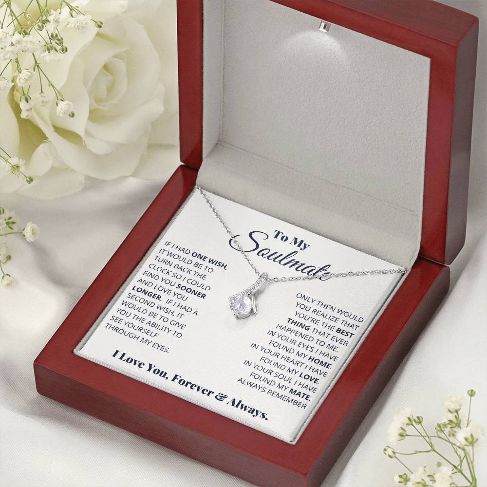 To My Soulmate "I Love You, Forever & Always" Necklace