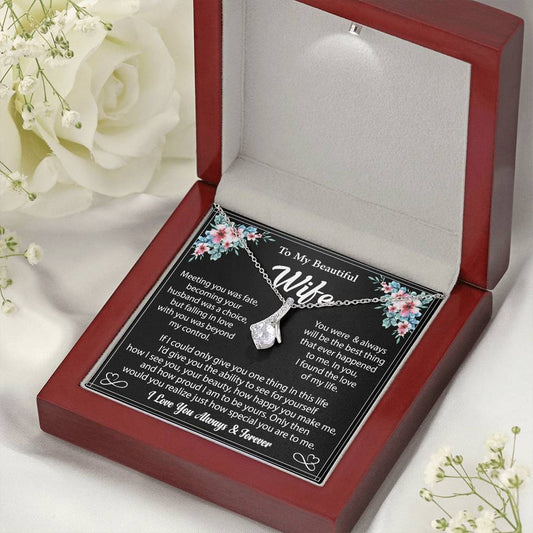 To My Wife "I Love You Always And Forever" Necklace