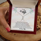 To My Wife "My Heart Beats Only For You" Necklace