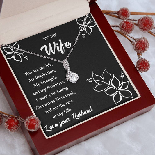 To My Wife "You Are My Strength" Necklace