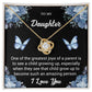 To My Daughter "One Of The Greatest Joys" Knot Necklace
