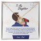 To My Daughter "You'll Always Be My Baby Girl" Knot Necklace