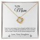 Gift For Mom "You Are My Rock" Knot Necklace