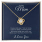 Gift For Mom "You're My Heart" Knot Necklace