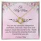 To My Mom "You Are My Rock" Knot Necklace