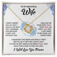 To My Wife "I Will Love You Forever" Knot Necklace