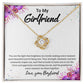 Gift For Girlfriend "I Feel So Lucky" Knot Necklace