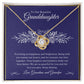 Gift For Granddaughter "You Bring Us Happiness" Knot  Necklace