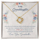 To My Granddaughter "This Old Woman Will Always Have Your Back" Knot Necklace