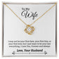 Gift For Wife "I Love You  Always" Knot Necklace