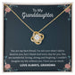 To My Granddaughter "You Are My Best Friend" Knot Necklace