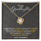 To My Granddaughter "You'll Feel My Love Within This" Knot Necklace