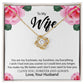 To My Wife "You Are My Everything" Knot Necklace