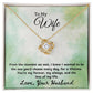 Gift For Wife "You're My Forever" Knot Necklace