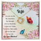 To My Wife "You Are My Life" Knot Necklace