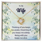 To My Wife "Thinking Of You" Knot Necklace