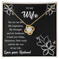 To My Wife "You Are My Strength" Knot Necklace