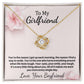 Gift For Girlfriend "You're The Reason" Knot Necklace
