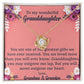To My Granddaughter "You Will Never Outgrow Our Heart" Knot Necklace