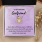 To My Girlfriend "I Love You" Knot Necklace