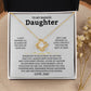 Gift For Daughter "I'll Love And Protect You" Knot Necklace