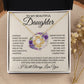 To My Daughter "I Will Always Love You" Knot Necklace