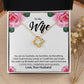 To My Wife "You Are My Everything" Knot Necklace