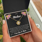 To My Mother "I Am The Luckiest Kid" Knot Necklace