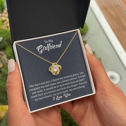 Gift For Girlfriend "You Are My Best Friend" Knot Necklace
