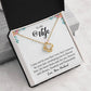 To My Wife "Forever And Always" Knot Necklace