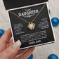 To My Daughter "Never Forget I Love You" Knot Necklace