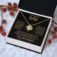 To My Wife "I Can't Live Without You" Knot Necklace