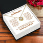 To My Granddaughter "I Will Always Be With You" Knot Necklace