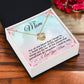 To My Mom "For All The Times I Forgot To Thank You" Knot Necklace