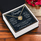 To My Daughter "I Will Always Carry You In My Heart" Knot Necklace