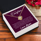 To My Daughter "I'm Endlessly Proud Of You" Knot Necklace