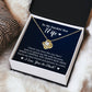 To My Wife "I Knew You Were The One" Knot Necklace