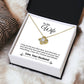 Gift For Wife "I Love You  Always" Knot Necklace