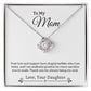 Gift For Mom "You Are My Rock" Knot Necklace