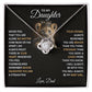 To My Daughter "You Will Always Be My Baby Girl" Knot Necklace