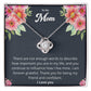 Gift For Mom "I Am Forever Grateful" Knot Necklace