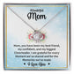 Wonderful Mom "Grateful For Every Moment" Knot Necklace