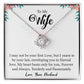 To My Wife "Forever And Always" Knot Necklace