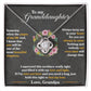 To My Granddaughter "Hold This Tight To Feel My Love" Knot Necklace