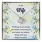 To My Wife "Thinking Of You" Knot Necklace