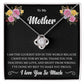 To My Mother "I Am The Luckiest Kid" Knot Necklace