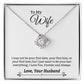 Gift For Wife "I Love You  Always" Knot Necklace